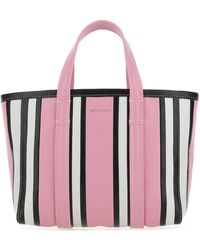 Balenciaga - Multicolor Leather Small Barbes Shopping Bag - Lyst