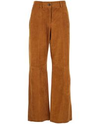 Tela - Pants With Belt Loops And Semi-Elastic Waist - Lyst