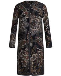 Etro - Jacquard Reversible Coat - Lyst