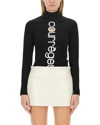 Courreges - Jersey With Logo - Lyst