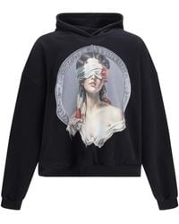 PDF CHANNEL - Mi Fortuna Oversized Hoodie Cotton Sweater - Lyst