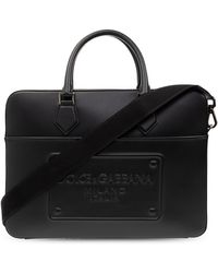 Dolce & Gabbana - Dolce & Gabbana Briefcase With Logo - Lyst