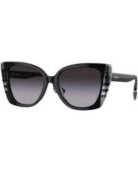 Burberry - Sunglasses Cat Eye Full Rim, Frame And Gradient Lens Be439340518G - Lyst