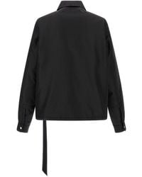 Rick Owens - Jacket With Concealed Zipper Polyamide - Lyst