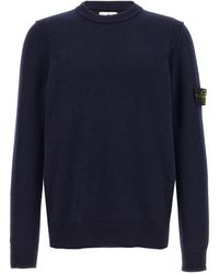 Stone Island - Logo Patch Sweater - Lyst