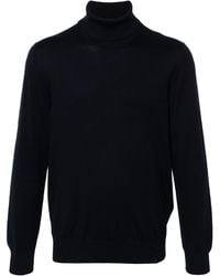 Fay - Ribbed Turtleneck Virgin Wool Sweater - Lyst
