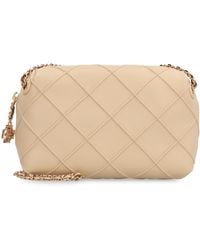 Tory Burch - Leather Crossbody Bag Fleming Lamb Shoulder - Lyst