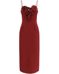 Magda Butrym - Flower Detail Midi Dress - Lyst