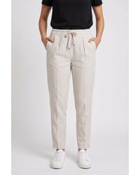 Brunello Cucinelli - Light Linen Blend Trousers - Lyst