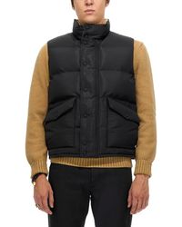 McQueen - High Neck Graffiti Logo Print Down Vest - Lyst