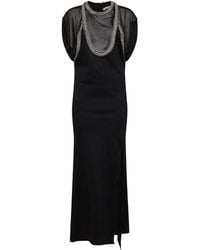 The Attico - Stretch Crepe Layered-Effect Maxi Dress - Lyst