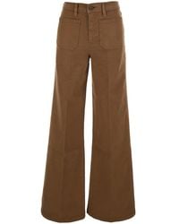 FRAME - Jeans Le Slim Palazzo Wide Leg Cotton Polyester Elastane - Lyst