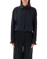 Emporio Armani - Silk Body Blouse - Lyst