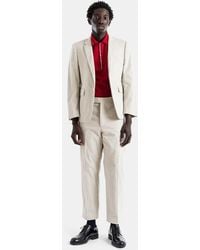 Thom Browne - Veste Sport Coat Velours Côtelé Fin Sable Trois Boutons Jacket - Lyst