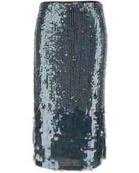 P.A.R.O.S.H. - Midi Skirt With Sequins - Lyst