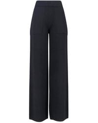Uma Wang - Wide-Leg Trousers With High Ribbed Waistband - Lyst