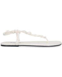 Jil Sander - Tangle Braided Leather Thong Sandals - Lyst