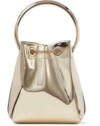Jimmy Choo - 'Bon Bon' Mini-Tone Handbag With Metal Bracelet Handle - Lyst