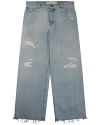 Golden Goose - Melody Destroyed Jeans Cotton Trousers - Lyst
