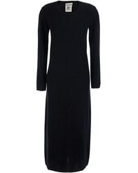 Semicouture - Long Dress Brenda Knit Wool-Cashmere - Lyst