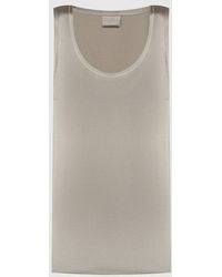 Brunello Cucinelli - Light Silk Sleeveless Shirt - Lyst