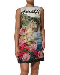 Dolce & Gabbana - Multicolor Crystal Embellished Mini Dress - Lyst