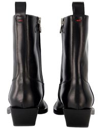 Aeyde - Luis 35Mm Square Toe Block Leatherheel Ankle Boot Calfskin Shoes Ankle-Boots - Lyst