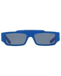 Gucci - Sunglasses Rectangle Full Rim, Shiny With Gg Pattern Frame And Lens Gg1592S004 - Lyst