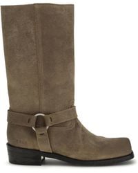 Golden Goose - Suede Biker Boots Calf Leather Bos Taurus - Lyst