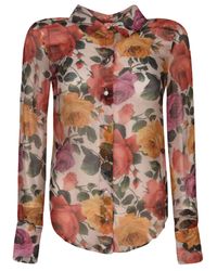 Blugirl Blumarine - Floral Print Shirt - Lyst