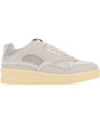 Jil Sander - Canvas And Rubber Sneakers - Lyst