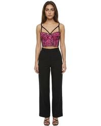 Dolce & Gabbana - Dolce & Gabbana Animal-Print Sequined Tank Top - Lyst