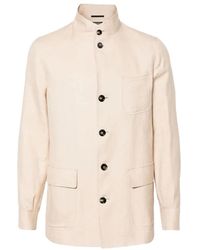 ZEGNA - Linen-Blend Shirt Jacket - Lyst