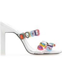 The Attico - Embellished Pvc Nanci Mules - Lyst
