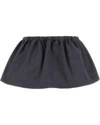 【関税&送料込】Miu Miu Dark Grey Mohair Blend Mini Skirt 2025 collections - Skirts WOMAN MIU MIU - Ancote