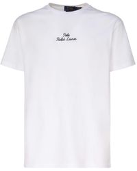 Polo Ralph Lauren - T-Shirt With Embroidery - Lyst