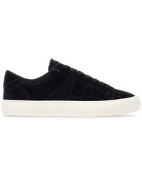 Moncler - Midnight Suede Monaco 2 Sneakers - Lyst