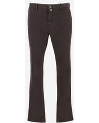 Jacob Cohen - Trousers Stretch Cotton-Blend Lyocell - Lyst