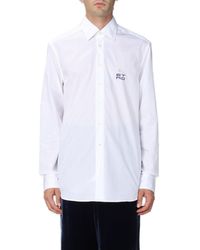Etro - Logo-embroidered Button-up Shirt - Lyst