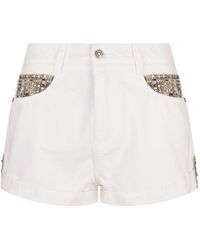 Ermanno Scervino - Shorts With Jewel Detailing - Lyst