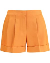 Fendi - Grain De Poudre Wool Shorts - Lyst