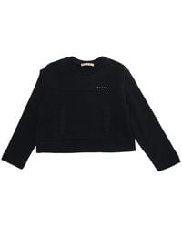 Marni - Sweatshirt With Logo Cotton Hoods & Sweatshirts - Lyst