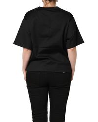 Dolce & Gabbana - Jersey Graphic Short Sleeve Crew Neck T-Shirt Cotton - Lyst
