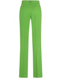 MSGM - Flared Viscose Trousers Elastane - Lyst
