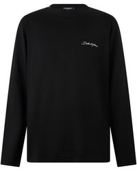 Dolce & Gabbana - Long Sleeve Cotton Shirt T-Shirts - Lyst