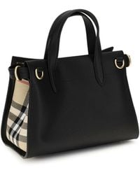 Burberry - Mini Cotswolds Check Top Handle Bag Cotton; Polyester Handbags - Lyst