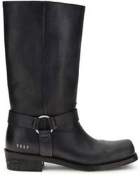 Golden Goose - Leather Biker Boots - Lyst