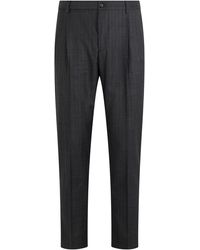 Dolce & Gabbana - Straight-Cut Trousers Virgin Wool - Lyst