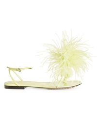 Bottega Veneta - Feather-Embellished Sandals - Lyst