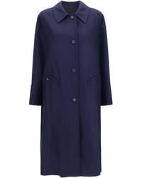 Blazé Milano - Nitak Woolly Wool Trench Coat Merino Ovis Aries - Lyst